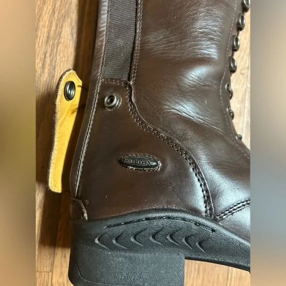 Women's Pink Lace Up Boots - Picture 8 of 10